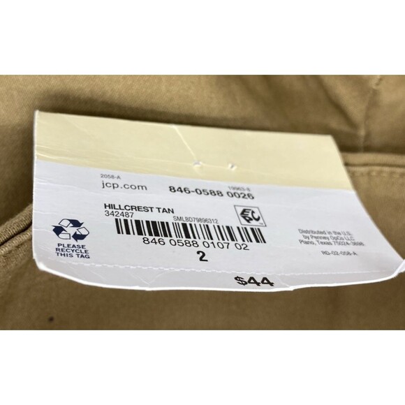 St. John’s Bay Women’s Ankle Pants Size 2 XS Hillcrest Tan Pull-On Slim Fit NWT - Picture 5 of 11